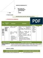 Sesión de Aprendizaje 2021 #01 - RV 4°