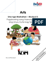 ARTS2 - Q1 - Mod5 - Pagdrowing Sang Nawong Gamit Ang Linya, Hugis at Tekstura - V2