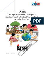ARTS2 - Q1 - Mod2 - Kinatuhay Nga Contrast Sa Duag Kag Kurte Sa Isa Ka Obra - V2