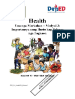 Health2H - Module3 - Importansiya Sa Husto Kag Balanse Nga Pagkaon