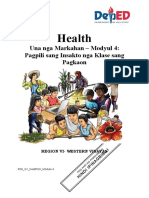 Health2H - Module4 - Pagpili Sang Insakto Nga Klase Sang Pagkaon