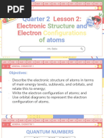 Lesson 2: Electronic Electron: Quarter 2 and Atoms