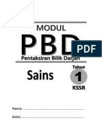 Modul PBD Sains Tahun 1