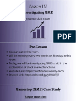 Lesson III - Gme Case Study