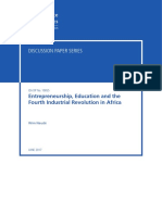 Discussion Paper Series: Entrepreneurship, Education and The Fourth Industrial Revolution in Africa