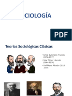 TEORÍAS SOCIOLÓGICAS CLÁSICAS