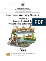 Learners' Activity Sheets: Health 8