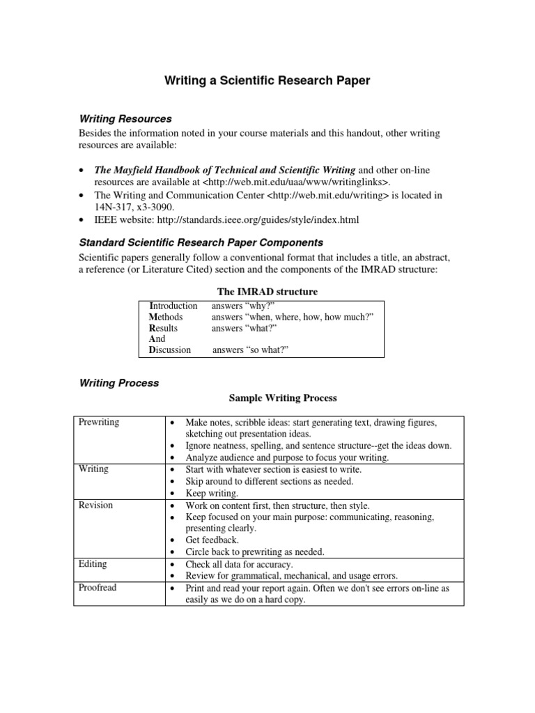 Components of a Scientific Paper | PDF | Scientific Method | Hypothesis