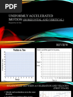 Uniformly Accelerated Motion (Horizontal and Vertical)