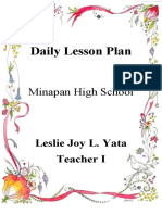 leslie Daily Lesson Plan
