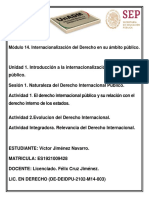 Módulo 14. Internacionalización Del Derecho en Su Ámbito Público