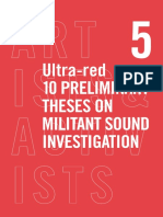 9. 10 Preliminary Theses on Militant Sound Investigation - Ultra Red