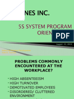 5S System Program Orientation