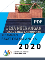 Kecamatan Bayat Dalam Angka 2020