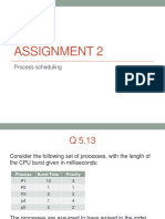 Assignment 2: Process Scheduling