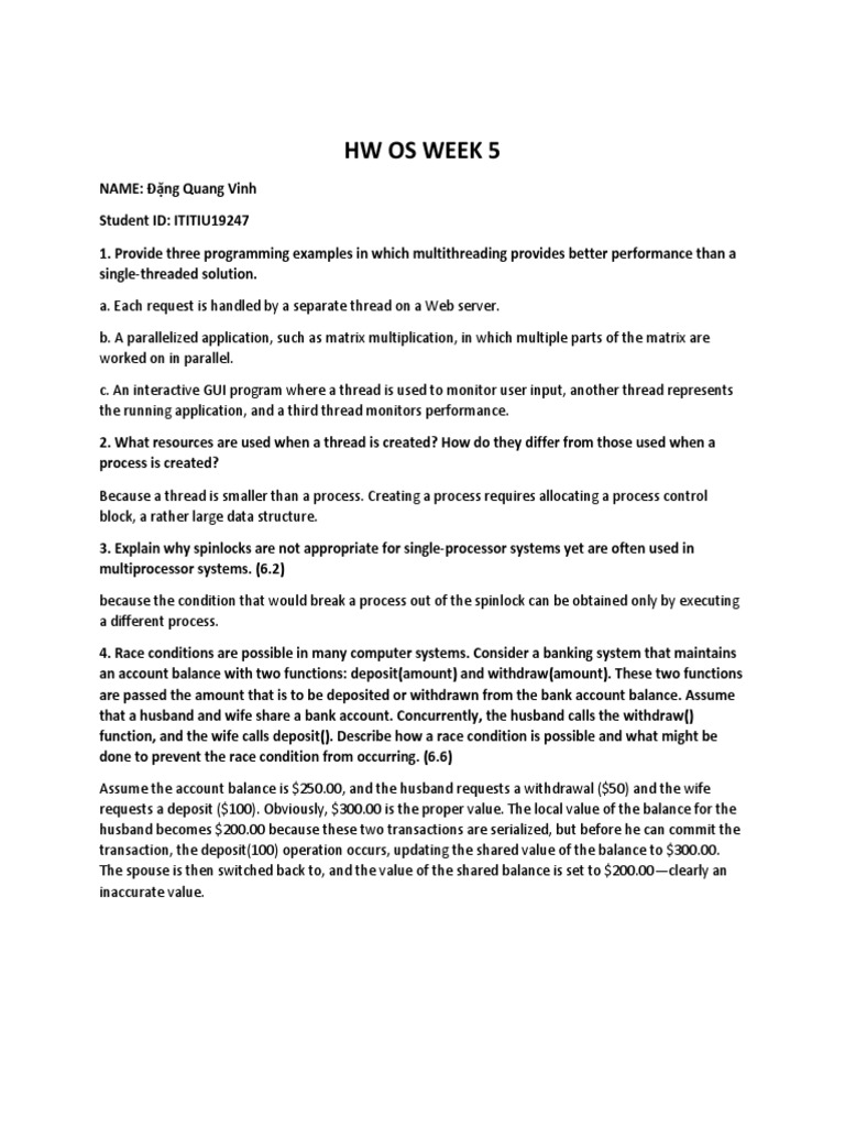 HW Os Week 5 | PDF