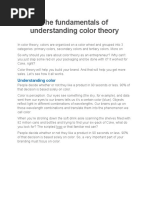 Fundamentals of Understanding Color Theory