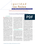 Seguridad de Las Redes y Sistemas de Telecomunicaciones Críticos.