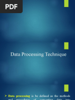 Data Processing Technique