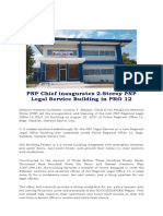 PNP Chief Inaugurates 2-Storey PNP Legal Service Building in PRO 12