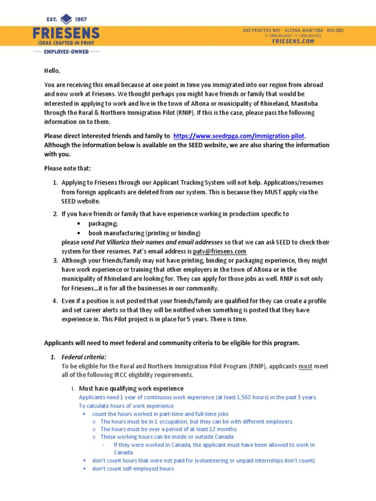 Apply now for jobs in Altona, Manitoba through Rural & Northern