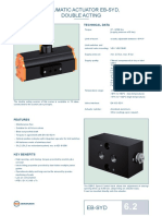 Pneumatic Actuator Eb-Syd, Double Acting Pneumatic Actuator Eb-Syd, Double Acting