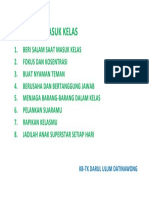 Peraturan Masuk Kelas