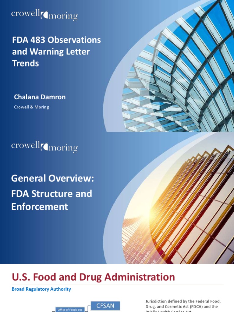 FDA 483 and Warning Letter PDF Food And Drug Administration Dietary Supplements