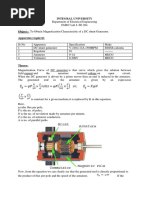 Magnetization CH of DC Shunt Generator