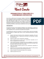 Organization & Turn-Over of A Condominium Corporation: About Condo