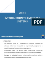 Unit-I Introduction To Embedded Systems