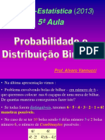 Termoestatisitca - 5a Aula - Probabilidade - 2013