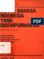 Ejaan Bahasa Indonesia Yang Disempurnakan Bahan Penyuluhan Seri Penyuluhan 9