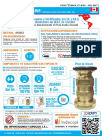 Ficha Tecnica WC Piton de Bronce - HNL 206T 1.5 UL ULC FM JW 2017