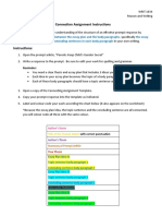 Connection Assignment Instructions Purpose