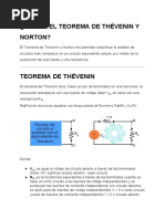¿Qué Es El Teorema de Thévenin y Norton