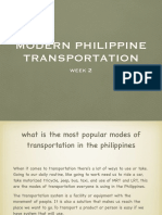 Modern Philippine Transportation