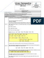 Algebra 8 Grado - Doc Semana de 22 Al 25 de Marzo