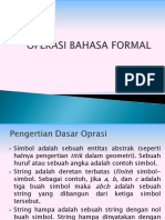 Pertemuan II - Operasi Bahasa Formal