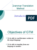 The Grammar-Translation Method