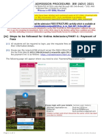 Detail Admission Procedure 2021