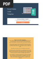 HubSpot - Social Media Audit Template