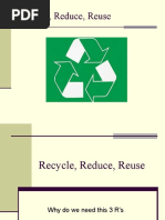Reduce, Reuse, Recycle | PDF | Recycling | Reuse