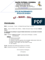Folheto Festa Encerramento 2010-2011