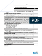 CPR Demonstration Checklist