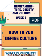 UCSP Week 2 Defining Culture and Society