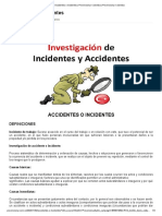Accidentes o Incidentes - Prevencionar Colombia
