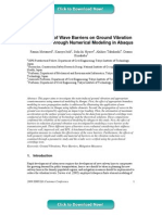 Evaluation of Wave Barriers On Ground Vibration Reduction Through Numerical Modeling in Abaqus