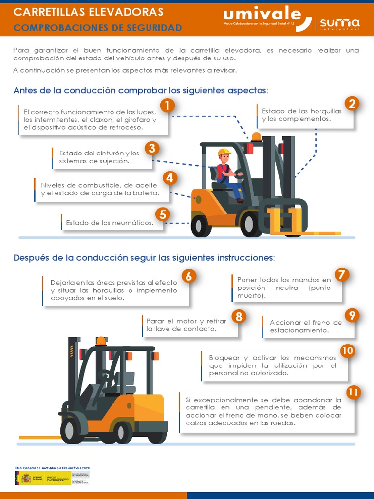 Comprobaciones de Seguridad | PDF | Máquina elevadora | Vehículos ...