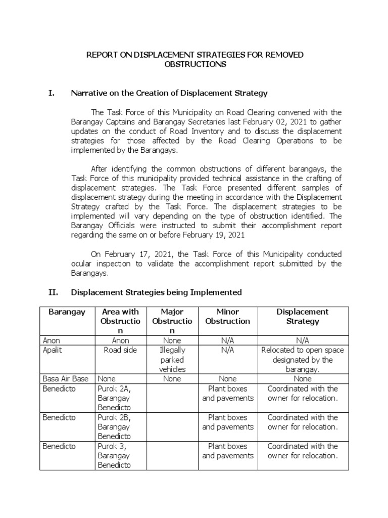Purok Signage Relocation Strategies | PDF